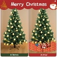 thumbnail image 4 of 48 Inch Christmas Tree Skirt – Velvet Plush Tree Mat, Soft Thickened Polyester with Red Ties, Single-Sided Printing, Available in 30in/36in/48in, Perfect for Holiday Xmas Tree Decoration, 4 of 7