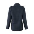 thumbnail image 3 of A2Y Women's Soft Sherpa Front Zipper Side Pockets Jackets Navy S, 3 of 3