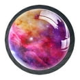 thumbnail image 1 of 4 Pcs Fantasy Starry Sky Knobs for Kitchen Cabinet Cupboard Dresser Bookcase Drawer Pulls Handles Round Home Decor, 1 of 8