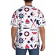 thumbnail image 3 of Fotbe Sailing Marine Travel Camisa Estampada de Manga Corta para Hombre, Casual de Verano, Estilo Playero, Sin Arrugas-XX-Large, 3 of 5