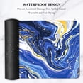 thumbnail image 6 of Large Gaming Mouse Pad, Marble Theme XXL 35.4 x 15.7 in Desk Pad Stitched Non-Slip Rubber Long Computer Mousepad Thin Extended Full Size Desk Mat for Desktop Laptop Wireless Mice, Blue, 6 of 6
