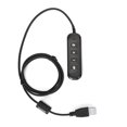 thumbnail image 2 of USB Plug QD Cable Adaptor, Wired Headset Adapter Durable Portable Convenient  For 3.5mm Headset Equipment Blue,Red,Black,Gray, 2 of 8