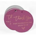 thumbnail image 2 of Inkdotpot 50 Pack Thank You For Celebrating The Bride To Be Bridal Shower Favor Paper Tags Craft Real Rose Gold Foil Hang Tags, 2 of 6