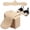 B_Beige, variant on Under Breast Sweat Pads, Cotton Bra Liners, Rectangle Under Breast Sweat Absorber Pads, Washable Under Bra Sweat Liners, Reusable Bra Liners to Absorb Sweat Under Breasts, Khaki, 17.5 Inch