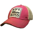 thumbnail image 1 of Vintage Life Wife Mom Boss Women Trucker Hats, 1 of 3