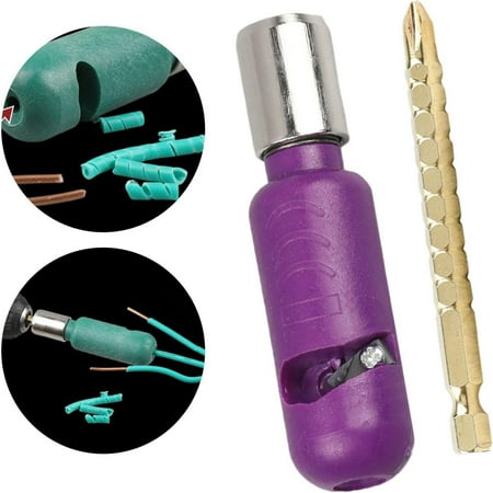 

Convenient Reliable and Efficient Violet Sturdy Multipurpose Wire Stripper Tool - Easy-to-Use Screwdriver Practical Wire Cutter and Convenient 1.5 Square Cable Stripping Solution for