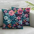 thumbnail image 3 of Nawypu Rainbow Flower Throw Pillow Covers Pillow Cover with Zipper Throw Pillow Cases Double Sided Plush Pillow Covers Decorative Throw Pillows Covers for Couch Living Room Bedroom, 3 of 5
