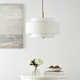 thumbnail image 5 of SAFAVIEH Cambrie 3-Light Modern Brass Gold Iron Chandelier, 5 of 6