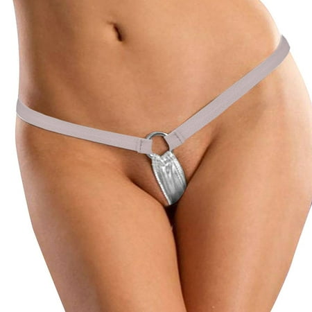 

JDEFEG Lingerie for Women See Thru Lingerie for Women Hollow Panties Briefs Lingerie Women Underwear Thongs Out Lingerie for Women Birthday Womens Lingerie Polyester Silver