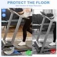 thumbnail image 4 of Uxcell 12 Pcs Treadmill Mat Pads, 4x4x0.6" High Density Foam Anti Vibration Pad Sound Proof Floor Mat Exercise Equipment Mat for Carpet Protect Noise Reduction Home Gym, Blue, 4 of 5