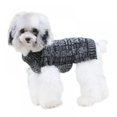 thumbnail image 1 of Dog Pet Sweater, Winter Warm Dog Cat Jumpers Clothes, Comfortable Pet Coat Costume Puppy Jumper Kitten Sweater Apparel for Small Medium Dogs Cats Black XS, 1 of 6