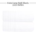 thumbnail image 4 of Pack de 2 toallas extra grandes blancas 89 × 178 cm – Tens Towels, 4 of 7