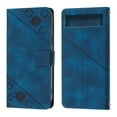 thumbnail image 2 of Compatible with Google Pixel 7A Classic Embossed PU Leather Case with Card Holder Shockproof Cover, 2 of 5
