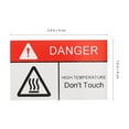 thumbnail image 2 of KONTONTY 10pcs Multi Warning Stickers Warning Sign Multi Synthetic Adhesive Safety Warning Kitchen Safety, 2 of 4
