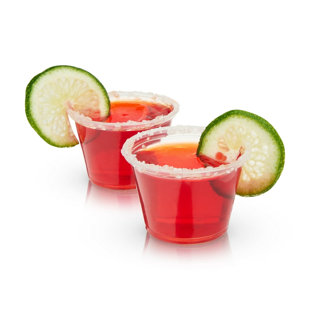 Savoy 2.5oz Party JellO Shot Cups with Lids Set of 25