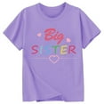 thumbnail image 3 of Toddler Girls Tops & T-Shirts Kids Children Letter Print Round Neck Short Sleeve Fashion Casual Tops Pullover T Shirts Daily-Wear,,8-9 Years, 3 of 3