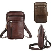 TSV Crossbody Cell Phone Bag, PU Leather Belt Bag Purse Pouch with Belt Clip, Phone Holster Case Fit for iPhone, Samsung