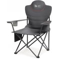 thumbnail image 7 of Folding Camping Chair Heavy Duty Folding Chair 400lbs Oversized Outdoor Chairs with Cup Holder, Cooler Bag, Storage Pocket & Lumbar Support (Style-2, 1pc), 7 of 7