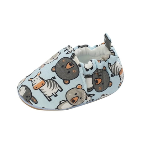

Toddler Baby Boys Girls Cartoon Soft Prewalker Anti-Slip Walking Shoes
