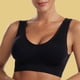 thumbnail image 5 of Conjunto de lencería Sujetador de belleza para mujer, sujetador de ejercicio de una pieza, uso diario femenino (negro XXL) Kuymtek Negro T XXL para Mujer, 5 of 5