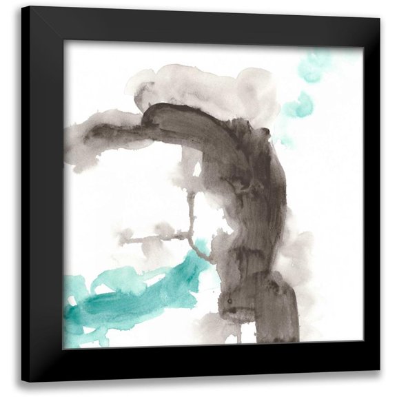 Vess, June Erica 12x12 Black Modern Framed Museum Art Print Titled - Direction Flow IV