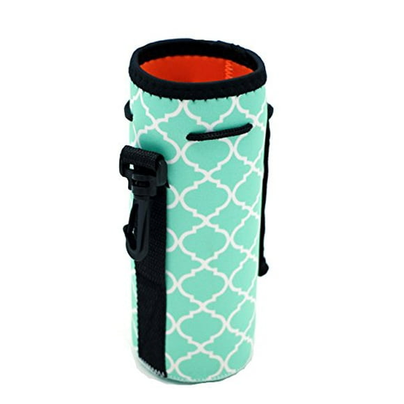 Water Bottle Sleeve, Carrier Cover Neoprene Water Bottle Drawstring Insulator Cooler Sleeve bag