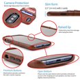 thumbnail image 4 of Dockem iPhone XS Max Exec M2 Wallet Case; Built-in Metal Plate, 2 Card Holder Slots, Brown, 4 of 9