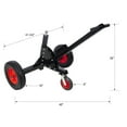 thumbnail image 2 of 2-in-1 Heavy Duty 1,500lbs Trailer Dolly Load Capacity, Trailer Mover 2" Hitch Ball, 24''-35.4'' Adjustable Height Trailer RV Boat, 2 of 15