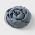 thumbnail image 4 of Womens Solid Color Cotton Linen Scarf Cozy Fall Winter Beach Striped Wrap Soft Lightweight Versatile Fashion Accessory, 4 of 6