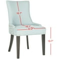 thumbnail image 4 of SAFAVIEH Gretchen 20''H Side Chair Set of 2 Silver Nail Head, Light Blue, 4 of 7