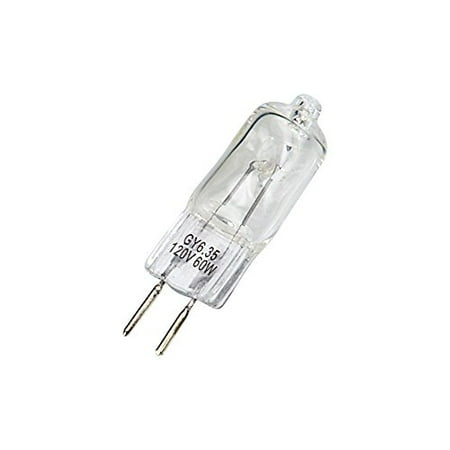 120v Jcd Type - Fotodiox JCD Type 60w 120v GY6.35 (2-Pin Base) Clear Halogen Light Bulb, Replacement Modeling Bulb for Photo Studio Strobe Lighting
