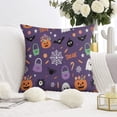 thumbnail image 2 of Happy Halloween Pumpkin Throw Pillow Covers Ghost Boo Pillow Cases Sofa Bed Throw Cushion Cover for Home Office Halloween Decor,18x18 Inch (2Pcs), 2 of 6