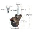 thumbnail image 3 of Office Chair Caster Antique Gold Furniture Ball with Rod Wheel Set 4 Supplies Wheels Casters Heavy Pcs, 3 of 6
