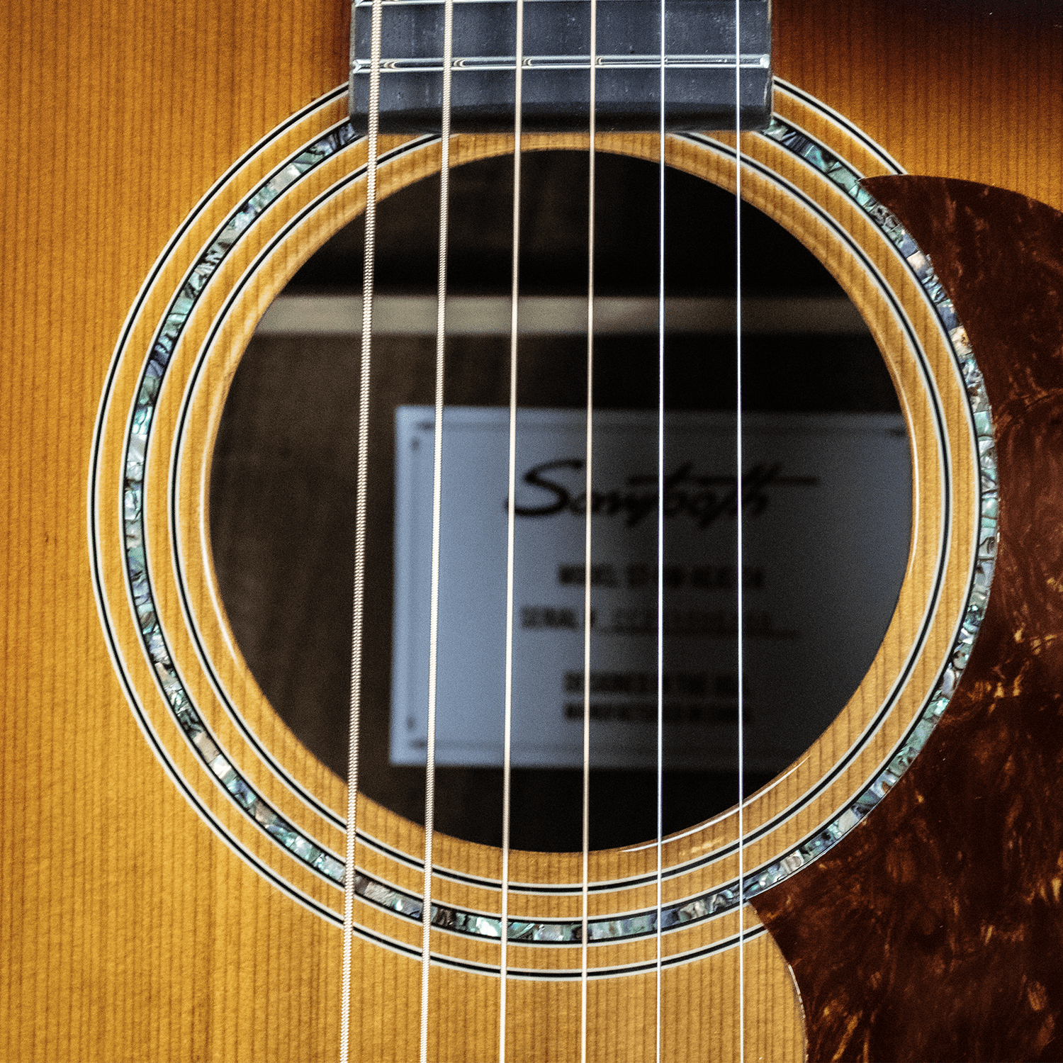 Sawtooth Acoustic Guitar – Jumbo Cutaway 24 Fret Acoustic Electric Guitar with Red Cedar Top and Australian Blackwood Back and Sides