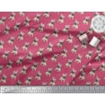 thumbnail image 2 of Soimoi Cotton Voile Fabric Pug Dog Print Sewing Fabric Yard 42 Inch Wide, 2 of 3