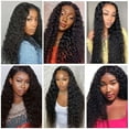 thumbnail image 6 of Water Wave Lace Front Wigs Human Hair Pre Plucked Baby Hair 13x4 HD  Wet and Wavy Lace Wigs 150% Density Brazilian Glueless Lace Frontal Wig Natural Hairline for Black Women 20Inch, 6 of 7