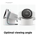 thumbnail image 3 of Cuna de cargador inalámbrico de silicona para Samsung Galaxy Watch 4/4 Classic/3 (Blanco) Hugtrwg  Nuevos Originales, 3 of 7