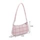 thumbnail image 3 of Bolsa suave con estampado a cuadros para axilas, de tela, de hombro para mujer (rosa) Ehuebsd Para Estrenar, 3 of 9