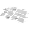 thumbnail image 4 of Tampon Confortable, Bloc 11Pcs, Pages de Scrapbooking Transparentes pour Artisanat Coin Rond Ensemble, Ensemble de Forme Ondulée, 4 of 8