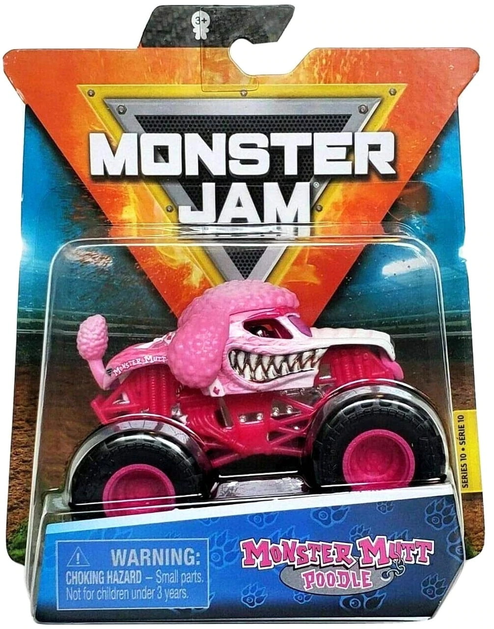 Monster Jam Ruff Crowd Monster Mutt Poodle (Pink) 164 Scale Monster