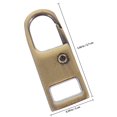 thumbnail image 2 of AURARMLET 5Ud Piezas De Zipper Pullers Metálicos Dorados Para Uso En Ropa Y Equipaje, 2 of 8