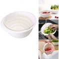 thumbnail image 2 of Colador de cocina multifunción 2 en 1, lavabo y cesta de drenaje giratorio de doble capa, para limpieza, lavado, frutas y verduras Ormromra WL-00962-1, 2 of 7