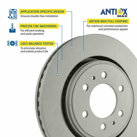 Front Brake Rotor for Cadillac Escalade ESV Chevrolet Tahoe Goodyear 2144236GY