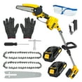 thumbnail image 3 of WETLA 2 in 1 Cordless Pole Saw & Mini Chainsaw, 6-inch Brushless Electric Chain Saw, 5.9 Feet MAX Reach Pole Saw, 3 of 8