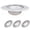 silvery white, variant on Asoricing 3 Pcs Sink Drain Strainer, Shower Drain Cover, Anti-Clogging, Stainless Steel Material, Common for Kitchen, Toilet, and Sewer