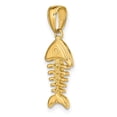 thumbnail image 5 of Auriga Fine Jewelry 14K Yellow Gold 3-Dimensional Fish Bone Pendant for Women (L-23 mm,W-10 mm), 5 of 6