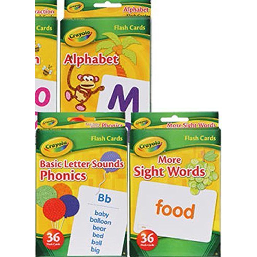 ABC Flash Cards by Crayola Set of 3 Alphabet, Phonics, Sight Words 2