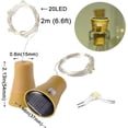 thumbnail image 5 of 10pcs Wine Bottle Fairy String Lights 20 LED Battery Cork For Party Xmas Wedding, 5 of 6