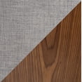thumbnail image 7 of Curvini Mid-Century Modern Barstool in Walnut Wood and Grey Fabric by LumiSource - Set of 2, 7 of 7