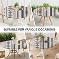 thumbnail image 7 of Stretch Round Tablecloth Bohemian Floral Design 44 Inch Elastic Hem for 38-42 Tables Spill Resistant Indoor Outdoor Dining, 7 of 7